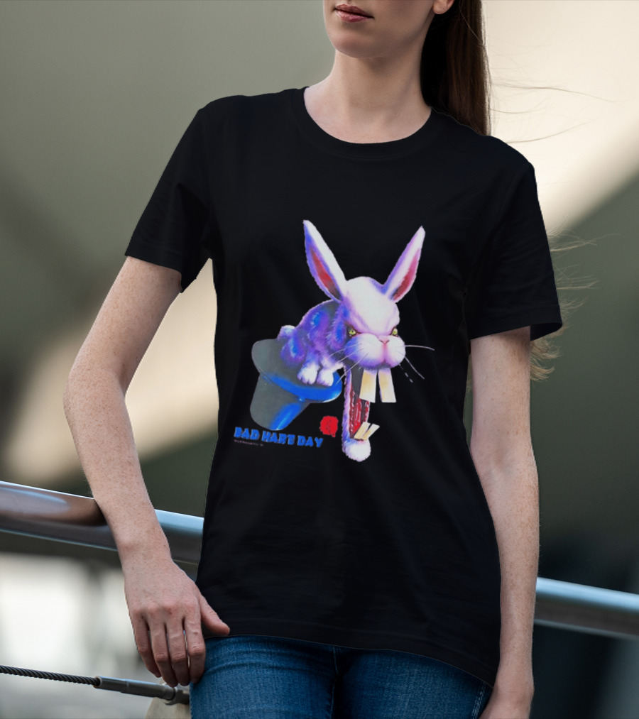 Goosebumps Bad Hare Day Evil Rabbit In Hat T-Shirt