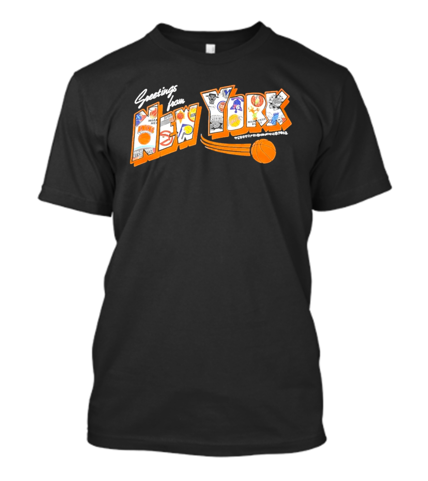 Greetings From New York Basketball NBA Teams 2026 Season T-Shirt