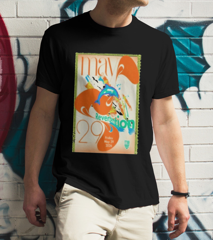 Reverberation Dolphin Event May 29 2026 Zebulon Los Angeles CA T-Shirt