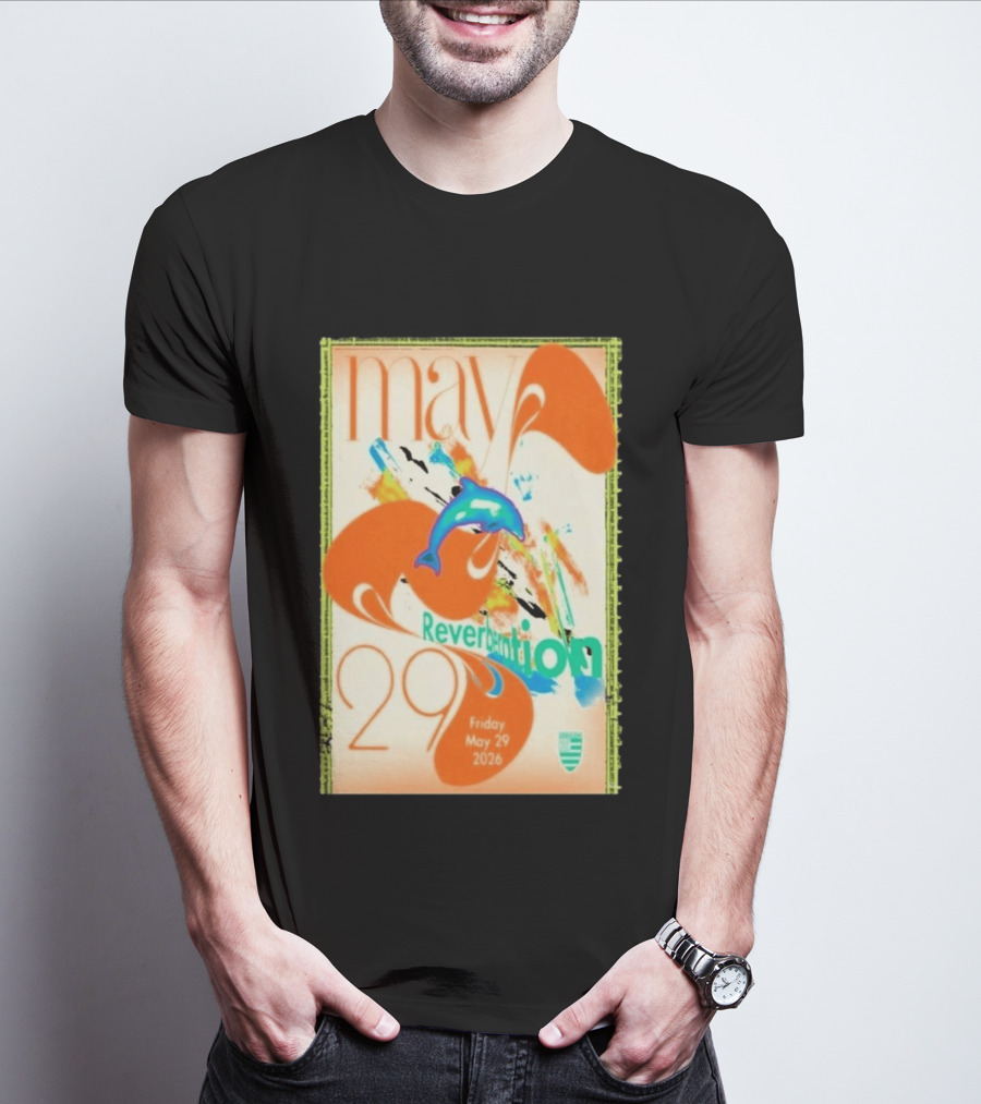 Reverberation Dolphin Event May 29 2026 Zebulon Los Angeles CA T-Shirt