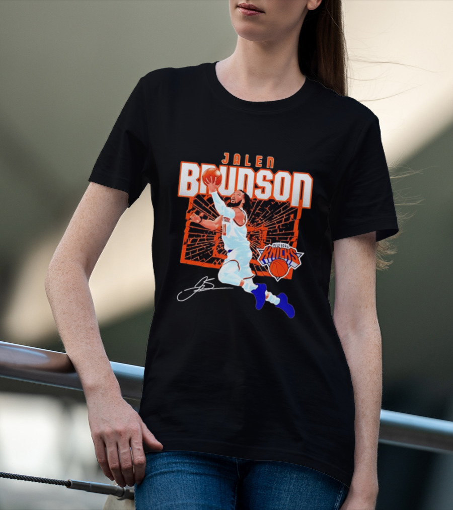 Jalen Brunson New York Knicks Breaking Barriers 2026 Season Explosion T-Shirt