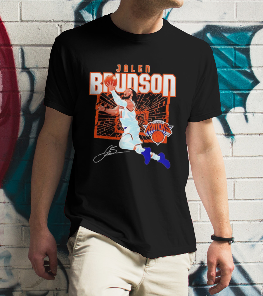 Jalen Brunson New York Knicks Breaking Barriers 2026 Season Explosion T-Shirt