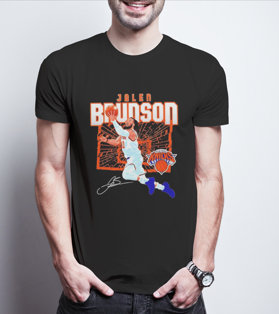 Jalen Brunson New York Knicks Breaking Barriers 2026 Season Explosion T-Shirt