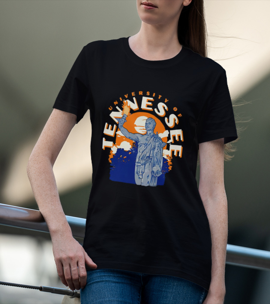 University Of Tennessee Torchbearer Sunset Scene T-Shirt