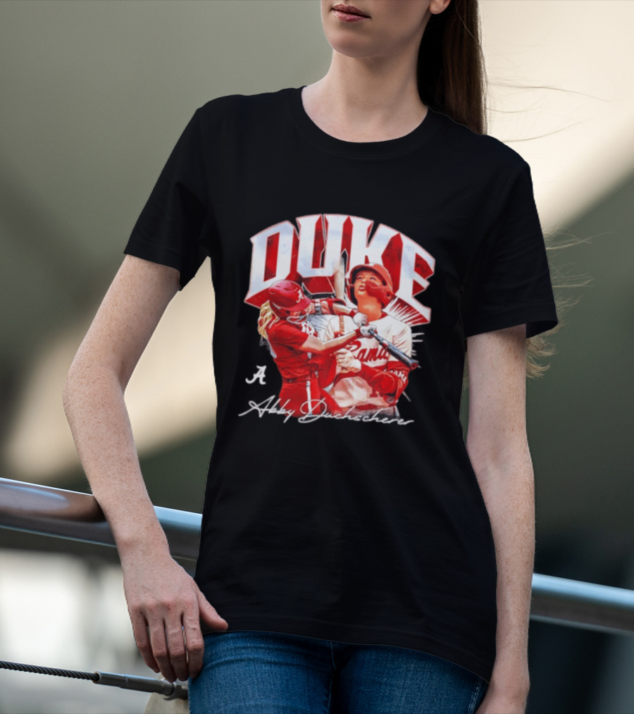 A Abby Duchscherer Alabama Crimson Tide Softball Duke T-Shirt