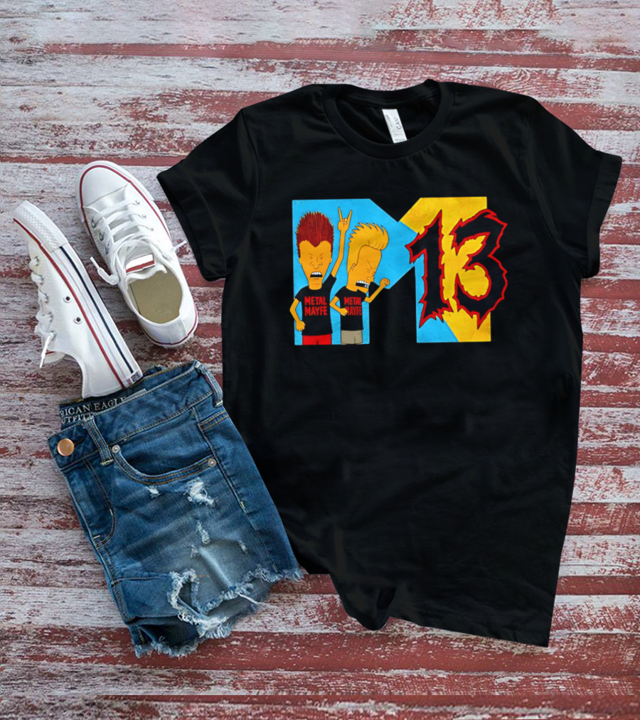 Metal Mayhem Beavis And Butt Head Rock Out 13 T-Shirt