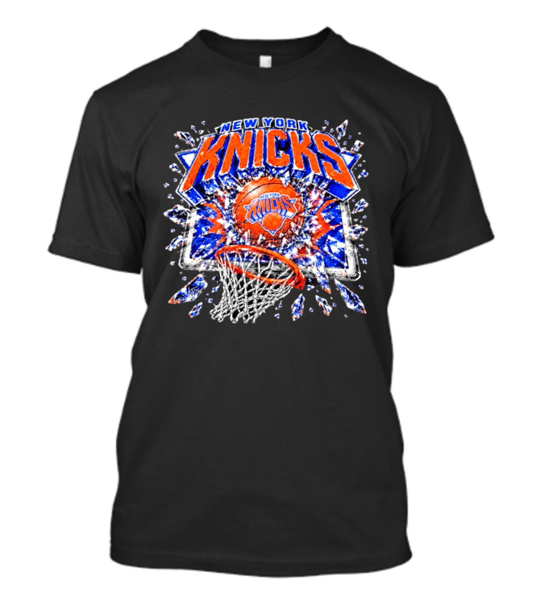 New York Knicks Basketball NBA Backboard Breakthrough T-Shirt