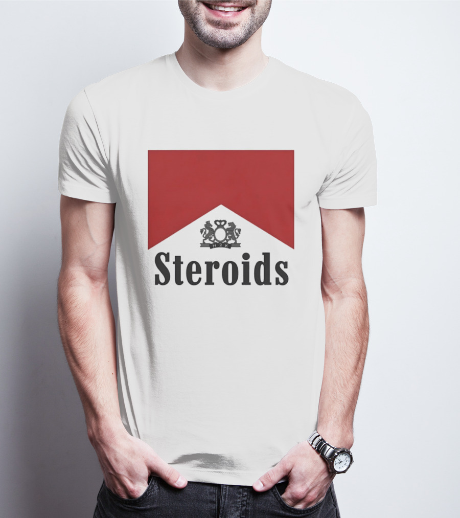 Steroids Bodybuilding Cigarette Box T-Shirt
