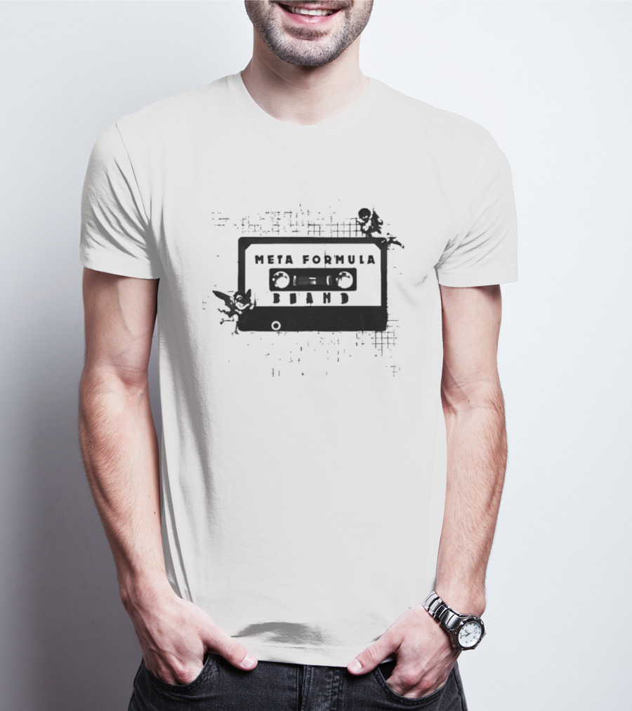 Meta Formula Brand Cassette Tape Pop Culture Aesthetic Music Nostalgia T-Shirt