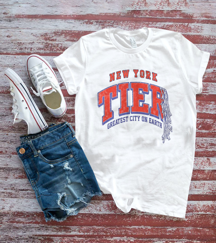 New York Tier Greatest City On Earth Knicks NBA T-Shirt