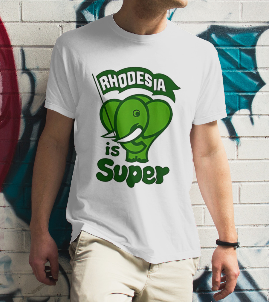 Rhodesia Elephant Green Is Super T-Shirt