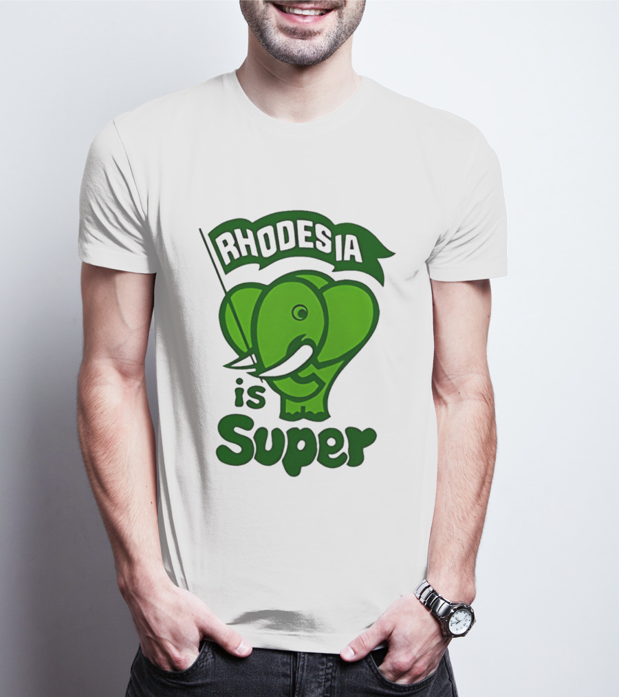 Rhodesia Elephant Green Is Super T-Shirt
