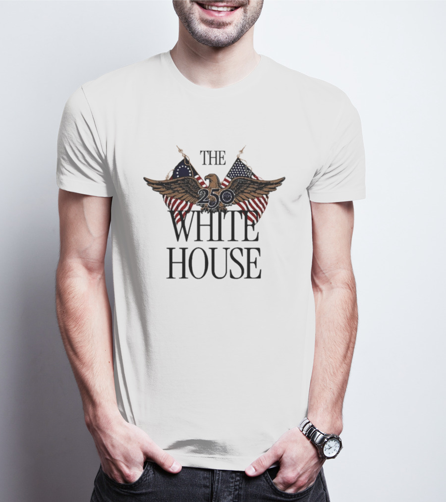 The 250 White House American Patriot Eagle Flag T-Shirt