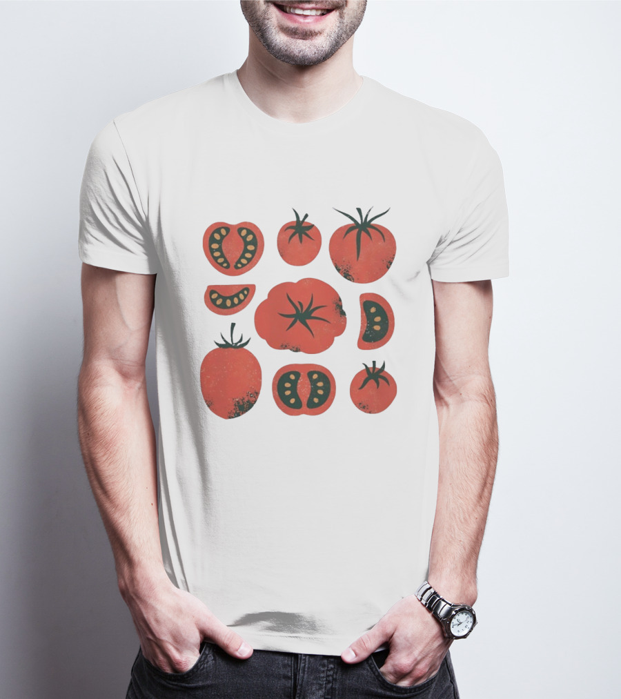 Tomato Garden Harvest Fruit Nature Botanical T-Shirt