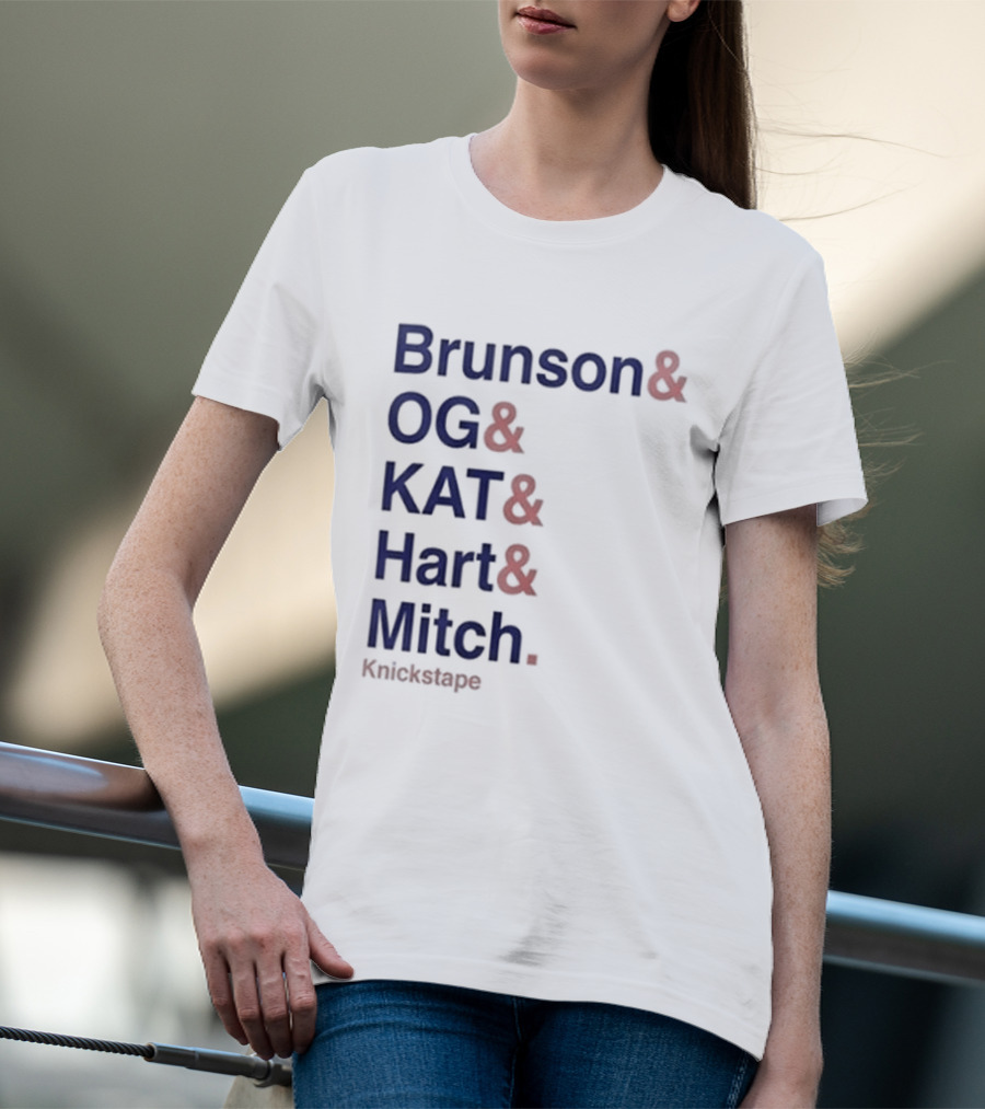 Timothee Chalamet Brunson OG KAT Hart Mitch KnicksTape T-Shirt