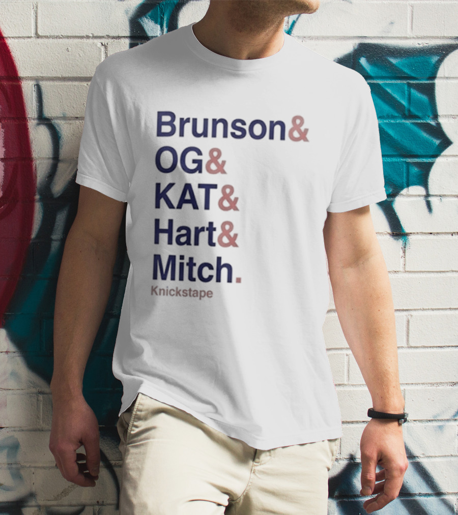 Timothee Chalamet Brunson OG KAT Hart Mitch KnicksTape T-Shirt