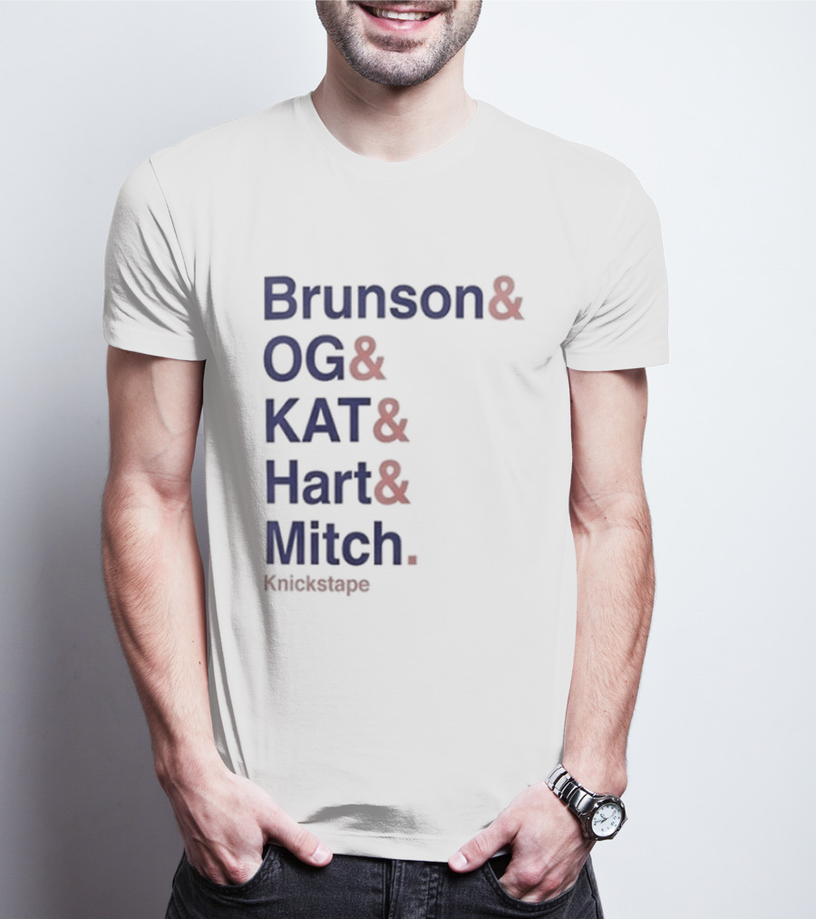Timothee Chalamet Brunson OG KAT Hart Mitch KnicksTape T-Shirt
