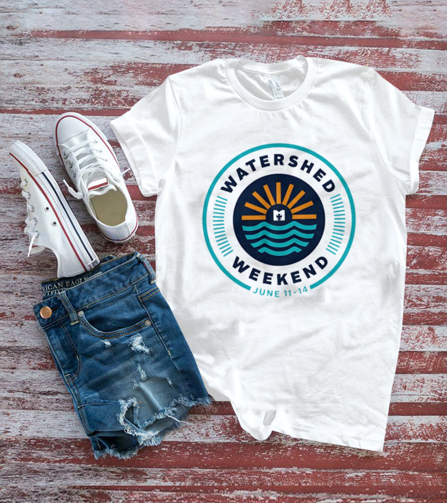 Watershed Weekend June 11 14 Sun Water Nature Outdoors Minimalist T-Shirt
