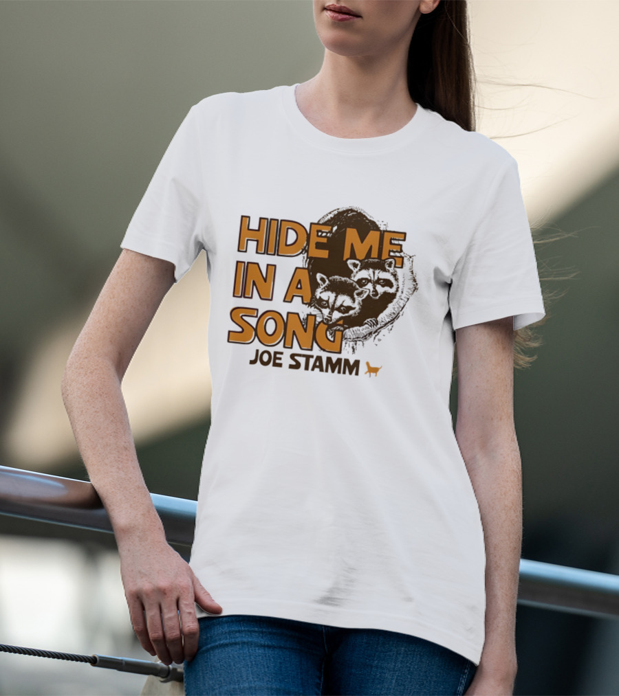 Hide Me In A Song Joe Stamm Raccoons Forest Nature T-Shirt
