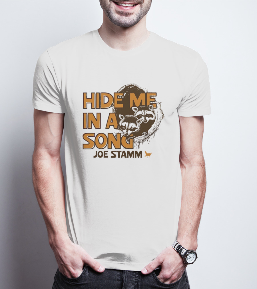 Hide Me In A Song Joe Stamm Raccoons Forest Nature T-Shirt