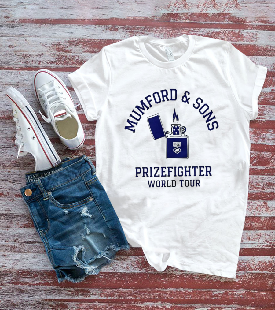 Mumford And Sons Prizefighter World Tour 2026 North America Lighter Flame T-Shirt