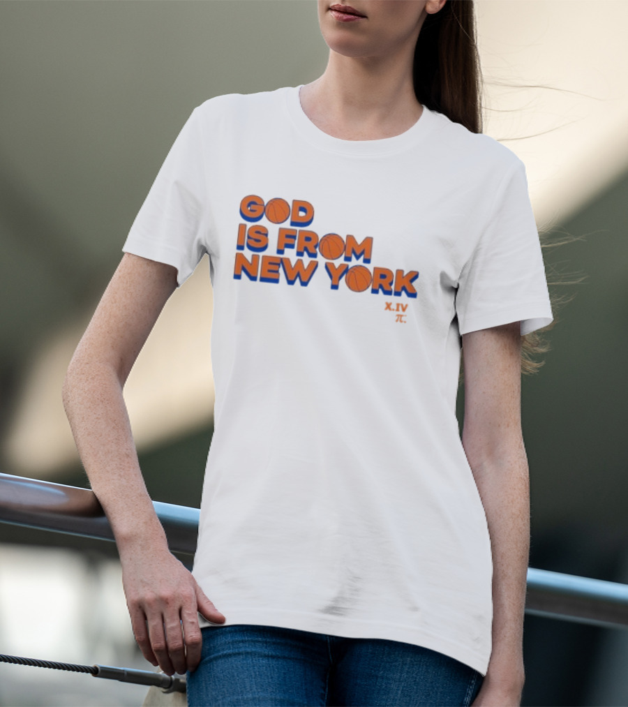 NBA Knicks God Is From New York T-Shirt