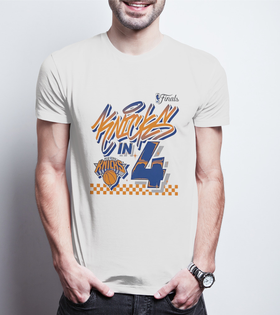 New York Knicks NBA Finals Knicks In 4 Finals Series Basketball T-Shirt