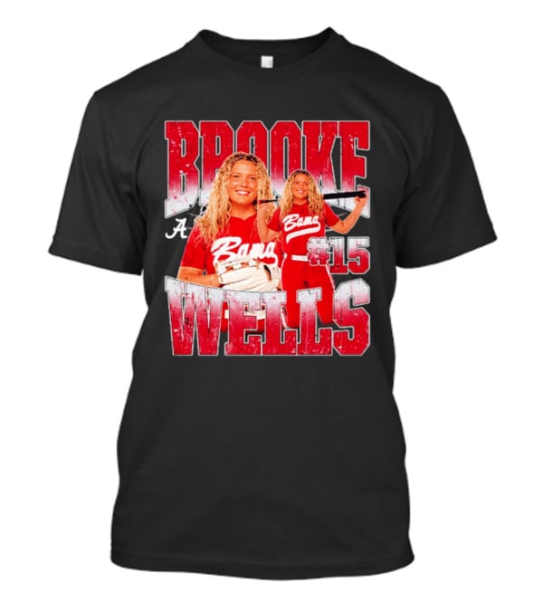 Brooke Wells Bama Softball #15 Player Collage Alabama T-Shirt