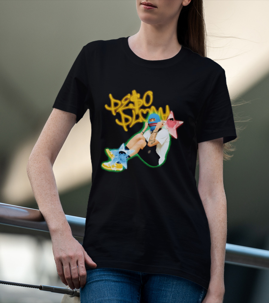 Peso Pluma Zero Love Balaclava Stars P Hundred T-Shirt