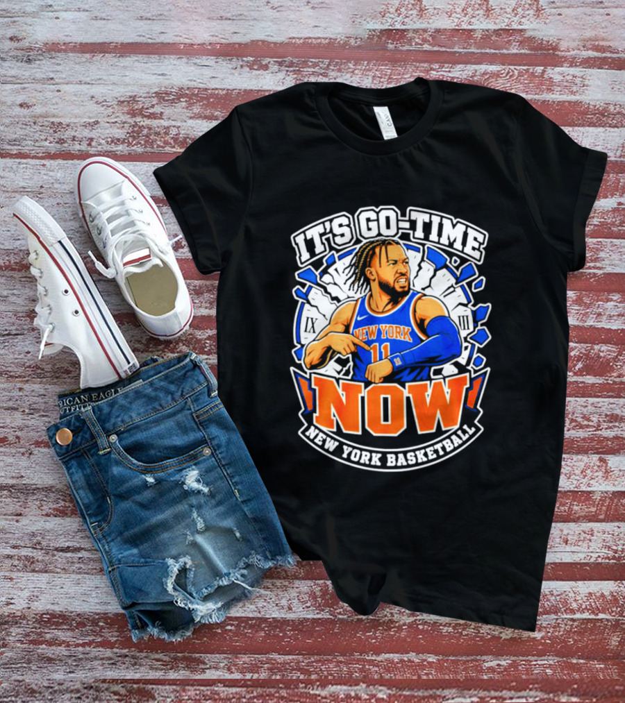 New York Basketball Jalen Brunson It's Go Time Now T-Shirt