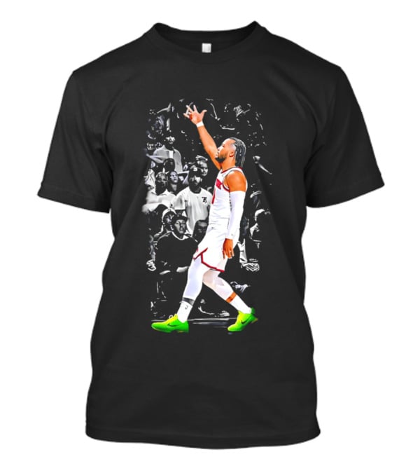 Jalen Brunson New York Basketball Player Iconic Celebration Moment T-Shirt