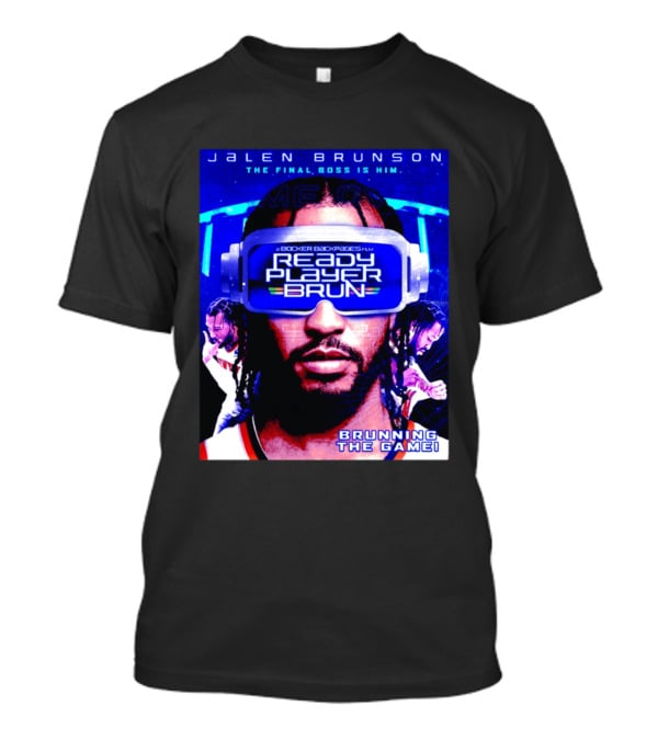Jalen Brunson NY Knicks Ready Player Brun The Final Boss Brunning The Game T-Shirt