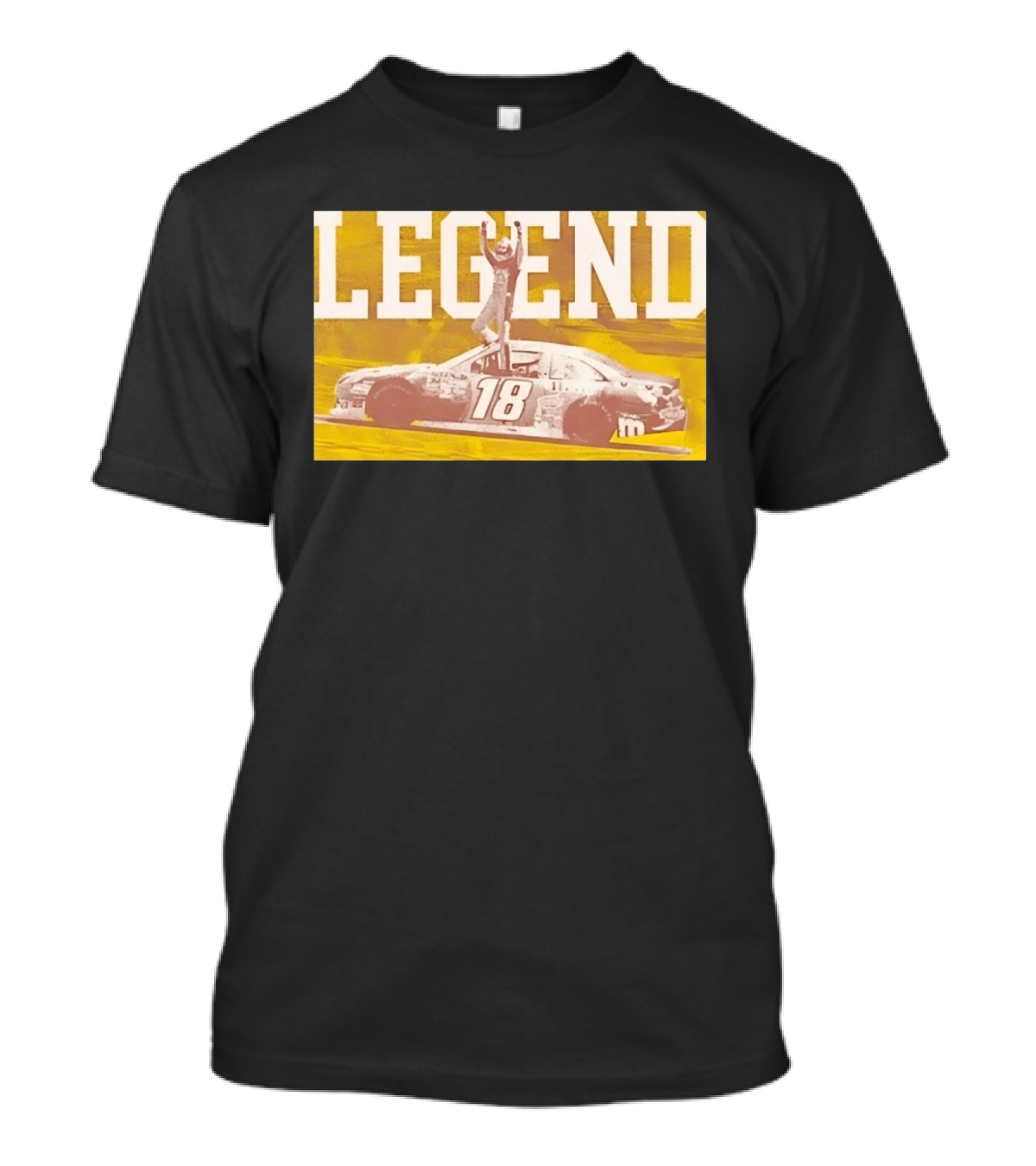 Kyle Busch 18 M&M Legend NASCAR Victory Celebration T-Shirt