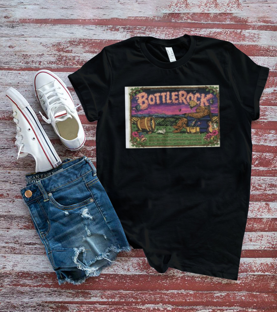 BottleRock Napa Valley Festival 2026 Grateful Dead Hot Air Balloons Fields T-Shirt