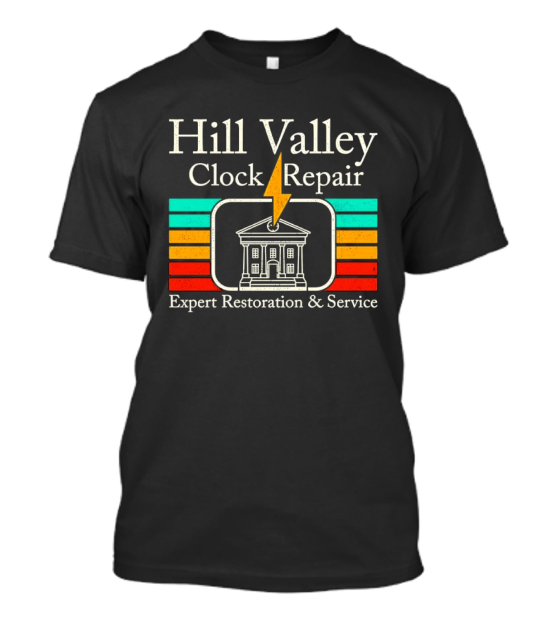 Hill Valley Repair Expert Restoration Service Lightning T-Shirt