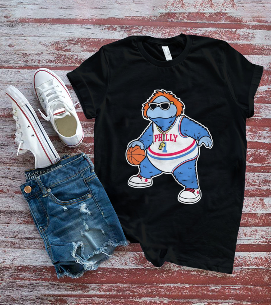 Philly Hoops Monster 76ers Hip Hop T-Shirt