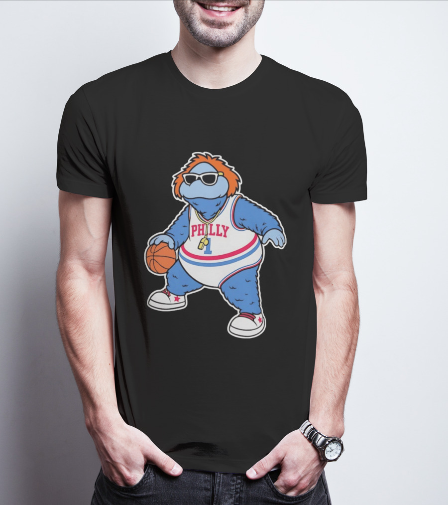 Philly Hoops Monster 76ers Hip Hop T-Shirt