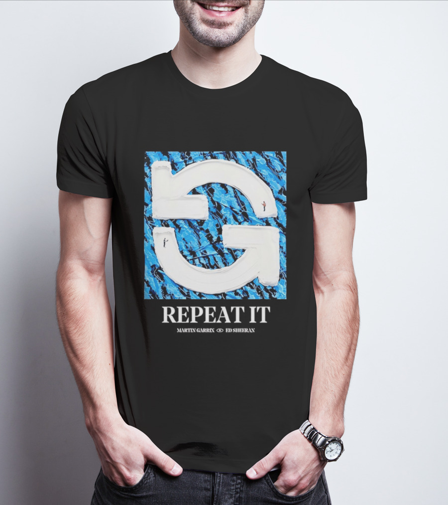 Martin Garrix Ed Sheeran Repeat It Blue Creative Collaboration T-Shirt