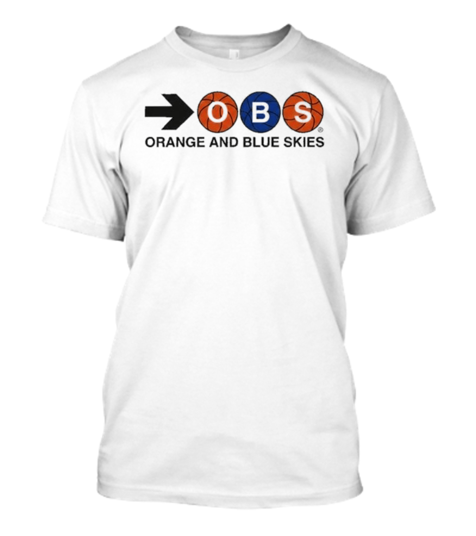 Original Spike Lee OBS Arrow Basketball Orange And Blue Skies 2026 T-Shirt