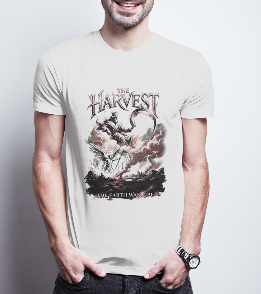 The Harvest Ripe Earth Dark Reaper Scythe T-Shirt