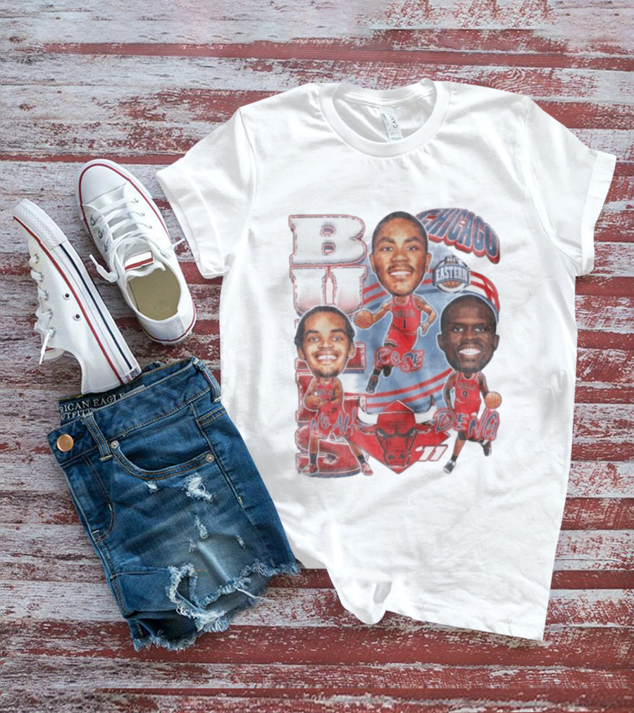 Chicago Bulls Noah Rose Deng NBA Eastern Conference Basketball Stars 11 T-Shirt