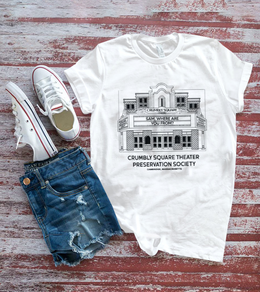Crumbly Square Theater Preservation Society June 26 Event T-Shirt