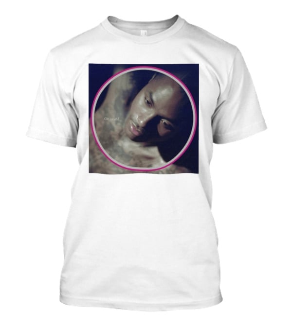 Oh Yeah Steve Lacy Musician Portrait Pink Circle Frame T-Shirt