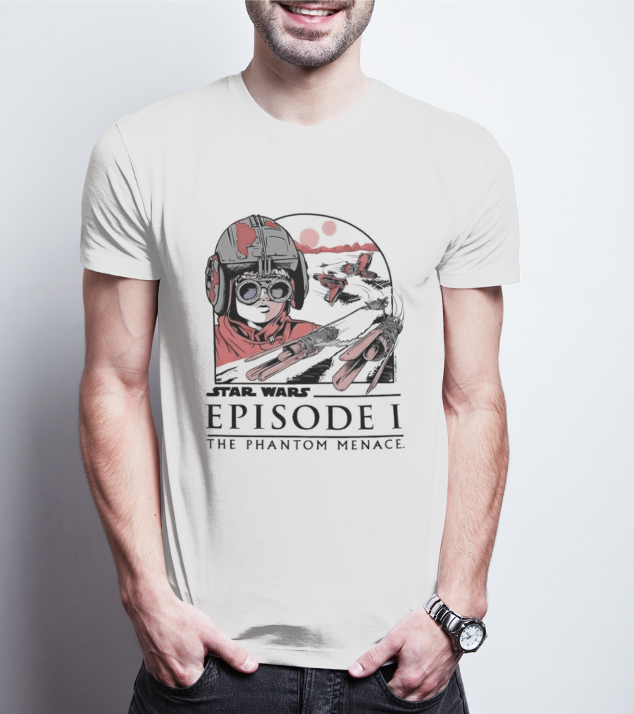 Star Wars Episode I The Phantom Menace Podrace Scene T-Shirt