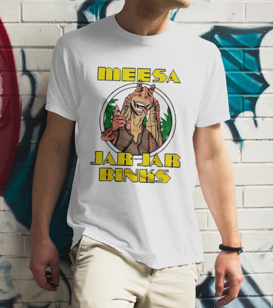 Meesa Jar Jar Binks Star Wars Fun Character Image T-Shirt