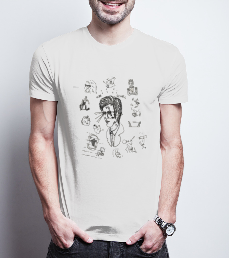 Ultra Lights Doodle David Lynch Eraserhead Sketch T-Shirt