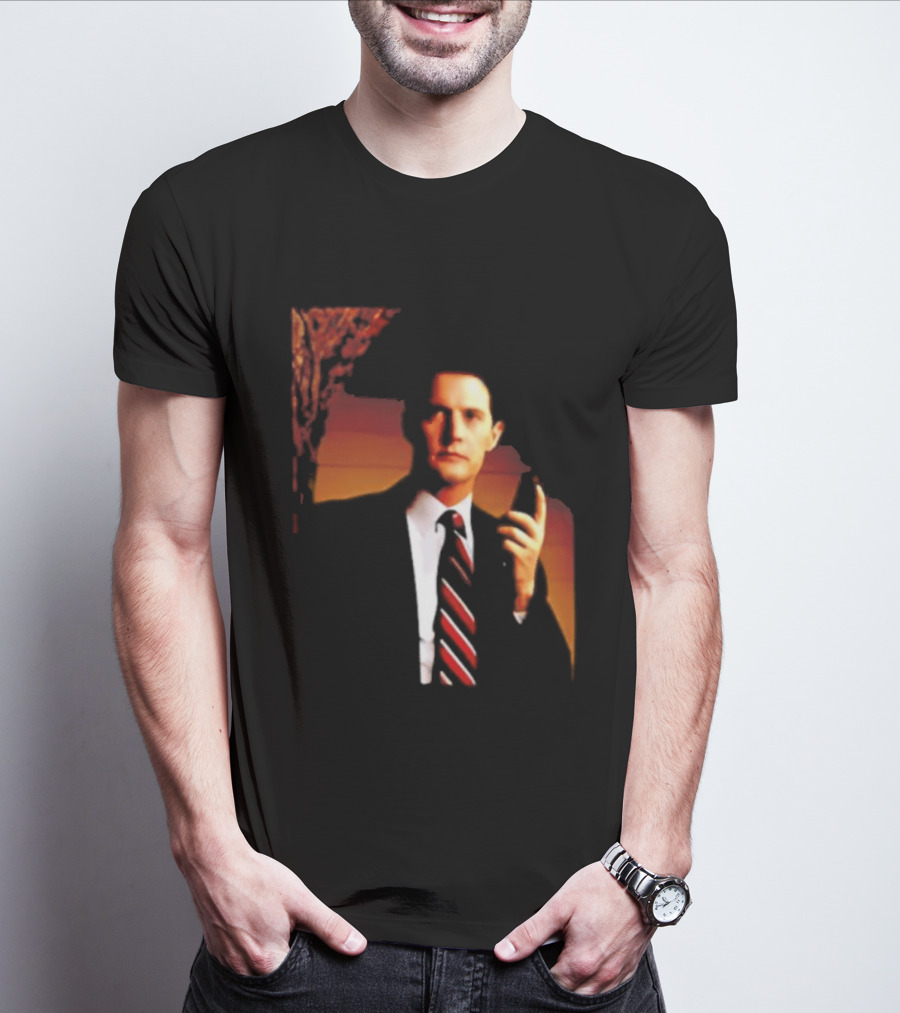 Dale Cooper Twin Peaks Iconic Red Room Aesthetic T-Shirt