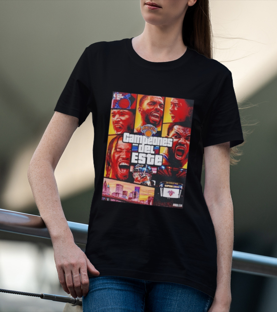 New York Knicks Campeones Del Este NBA Playoff Celebration T-Shirt