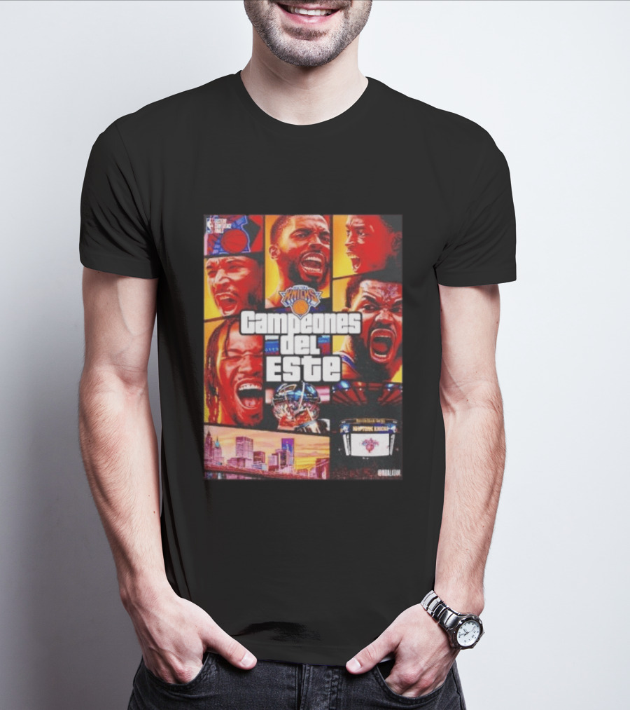 New York Knicks Campeones Del Este NBA Playoff Celebration T-Shirt