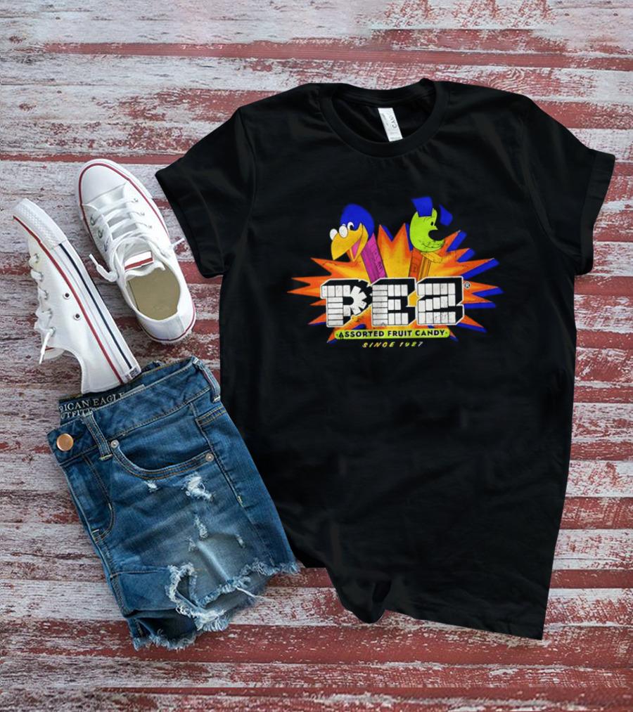 Pez Assorted Fruit Candy Characters Vintage 1927 T-Shirt